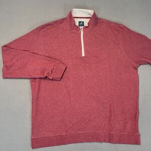 Johnnie-O Mens Size 2XL Sully Quarter Zip Pullover Wrinkle Resistant Port Modal